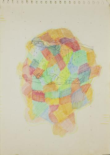 Jarek Piotrowski - Leave the Holy Fool Alone - ”Duet” - Crayon and carbon on paper - 42cm × 29.5cm