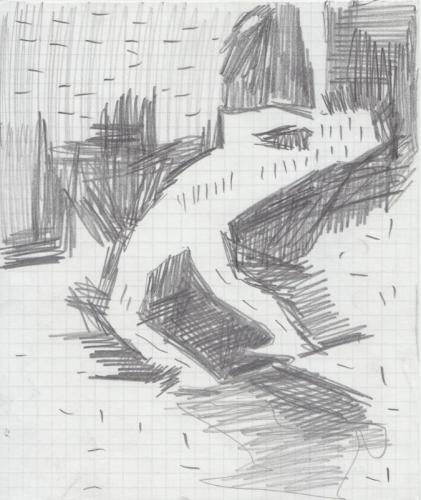 Jarek Piotrowski - Natural Stranger - Pencil on paper - 17.5cm × 14.8cm