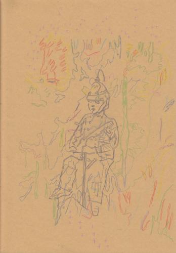 Jarek Piotrowski - Wise Men's Follies - Pencil and pencil crayon on Paper - 29.5cm × 21cm