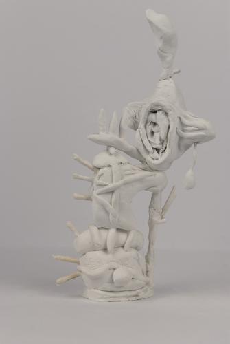 Jarek Piotrowski - Manic Paste - Clay and wood - 18.4 × 9 x 5cm