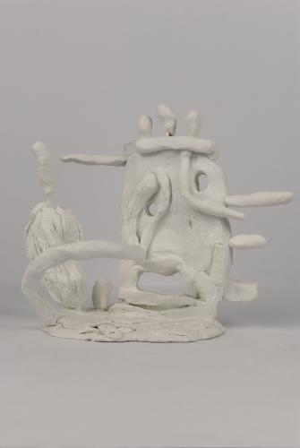 Jarek Piotrowski - Manic Paste - Clay and wood - 12.5 × 16 x 11.1cm