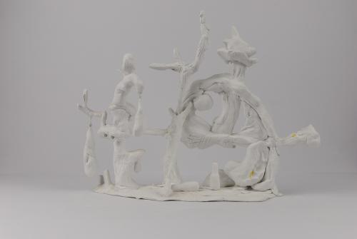 Jarek Piotrowski - Manic Paste - Clay, steel, rope and aluminium - 16.5 × 23 x 7cm