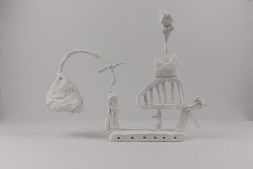 Jarek Piotrowski - Manic Paste - Clay and steel - 17.5 × 22.5 x 7cm