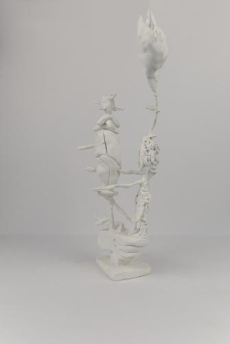 Jarek Piotrowski - Manic Paste - Clay, steel and aluminium - 31 × 8 x 7.5cm