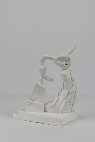 Jarek Piotrowski - Manic Paste - Clay and wood - 10 × 8 x 5cm