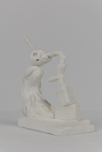Jarek Piotrowski - Manic Paste - Clay and wood - 10 × 8 x 5cm