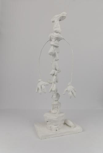 Jarek Piotrowski - Manic Paste - Clay and steel - 33 × 12 x 8cm