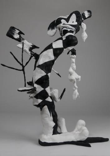 Jarek Piotrowski - Babylon Blues - Steel, clay, acrylic and lacquer - 42cm x 32cm × 14cm