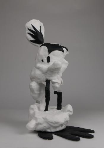 Jarek Piotrowski - Babylon Blues - Steel, clay, acrylic and lacquer - 37.5cm x 16cm × 21cm