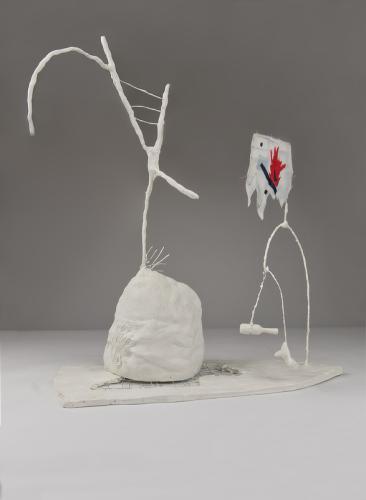 Jarek Piotrowski - Ovid's Cupboard - Steel, stone, clay, fabric and lacquer - 41cm x 35cm × 17cm