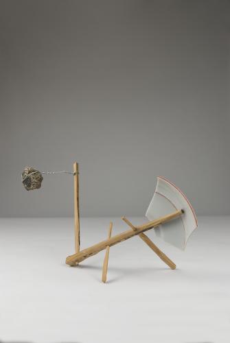 Jarek Piotrowski - Ovid's Cupboard - Steel, bamboo, ceramic and lacquer - 14cm x 25cm × 10cm