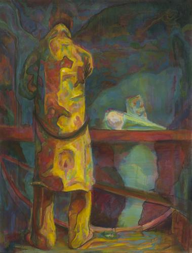 Jarek Piotrowski - Idiot - ”Man in Robe” - Oil on canvas - 120 x 92cm