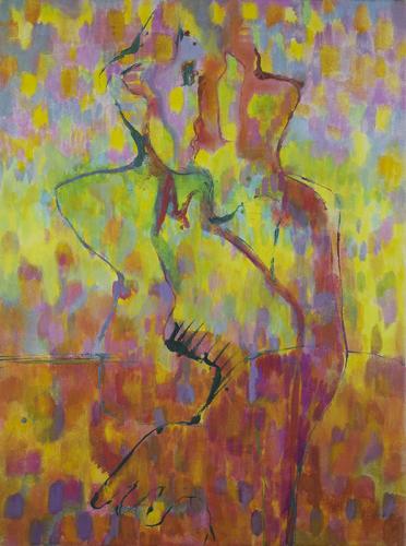 Jarek Piotrowski - Fingers Tie Me Up - ”A Man” - Oil on canvas - 60 x 45cm