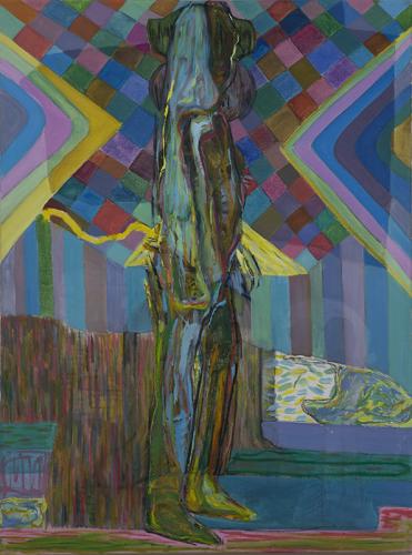 Jarek Piotrowski - Fingers Tie Me Up - ”Disco” - Oil on canvas - 120 x 90cm