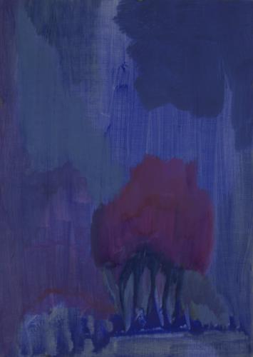 Jarek Piotrowski - Odblask - Oil on paper - 29.7 x 21cm