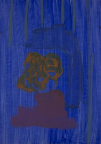 Jarek Piotrowski - Odblask - Oil on paper - 29.7 x 21cm