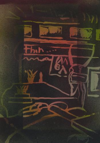 Jarek Piotrowski - WW - Mixed media on paper - 29.7x 21cm