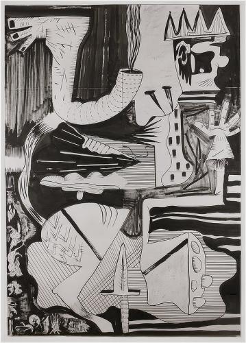 Jarek Piotrowski - Ink on paper - 152.3 x 108cm