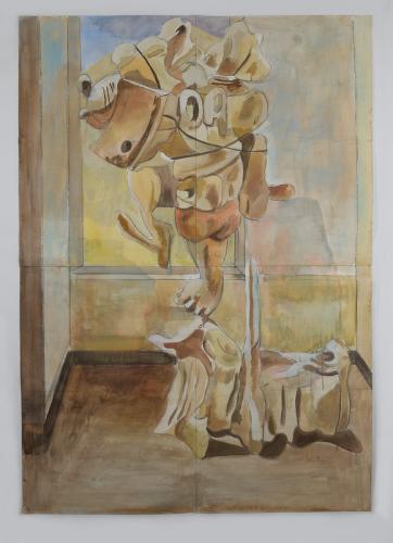 Jarek Piotrowski - Order of Things - Acrylic on primed paper - 153cm × 107.5cm