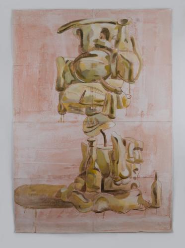 Jarek Piotrowski - Order of Things - Acrylic on primed paper - 151.5cm × 107.5cm