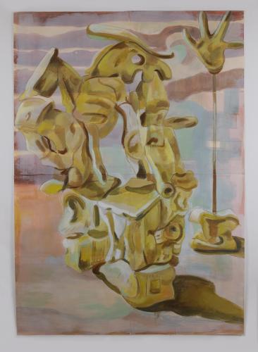 Jarek Piotrowski - Order of Things - Acrylic on primed paper - 152.5cm × 108cm